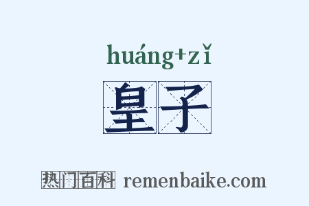 皇子是什么意思的图片